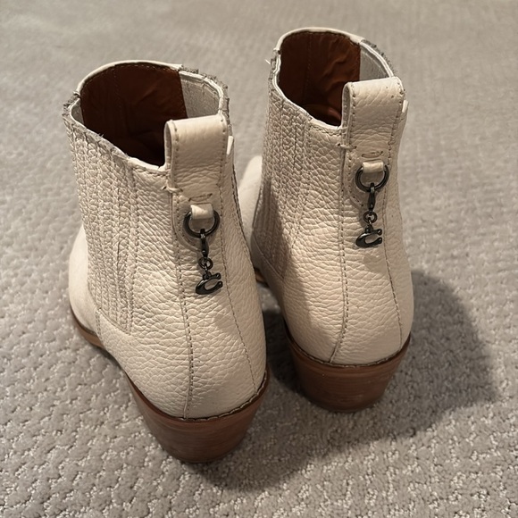 Coach Melody Western Cowboy Boots Ivory White | size 38.5 US - Picture 8 of 14